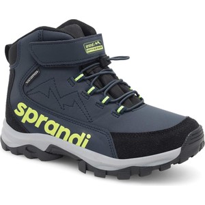 Granatowe buty trekkingowe dziecięce Sprandi sznurowane