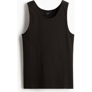 Czarna bluzka H & M z dżerseju w stylu casual