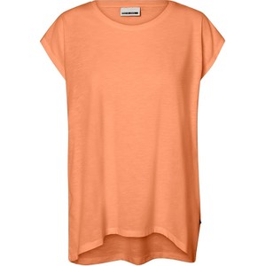 Pomarańczowa bluzka Noisy May z okrągłym dekoltem