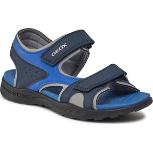 Niebieskie buty dziecięce letnie Geox na rzepy