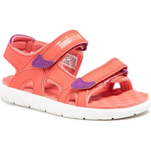 Różowe buty dziecięce letnie Timberland na rzepy dla dziewczynek