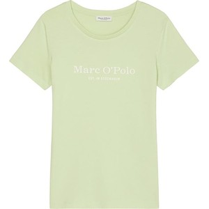 Zielona bluzka Marc O'Polo w młodzieżowym stylu z krótkim rękawem z bawełny