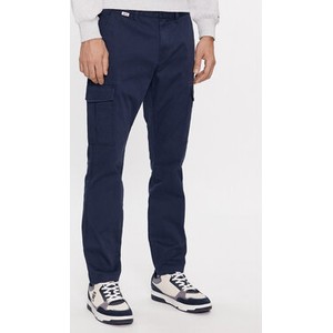 Granatowe spodnie Tommy Jeans w stylu casual