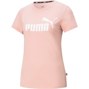 Różowy t-shirt Puma w stylu klasycznym