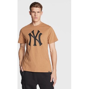 Brązowy t-shirt 47 Brand w młodzieżowym stylu z krótkim rękawem