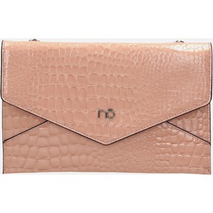 Różowa torebka NOBO do ręki ze skóry ekologicznej w stylu glamour
