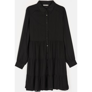 Czarna sukienka Gate mini koszulowa