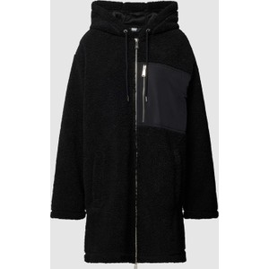 Płaszcz DKNY długi z polaru w stylu casual