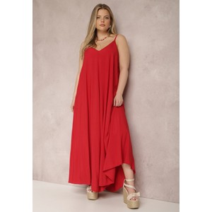 Czerwona sukienka Renee maxi na ramiączkach