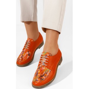 Półbuty Zapatos sznurowane w stylu casual ze skóry