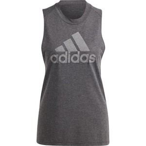 Bluzka Adidas w sportowym stylu z okrągłym dekoltem bez rękawów