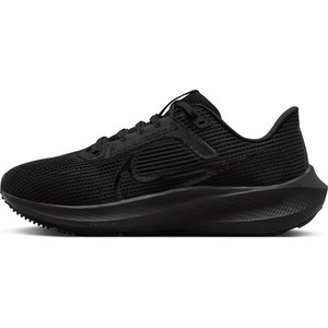 Czarne buty sportowe Nike pegasus z płaską podeszwą