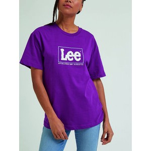 T-shirt Lee z okrągłym dekoltem w młodzieżowym stylu z krótkim rękawem