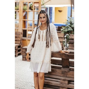 Sukienka Isla Bonita By Sigris z długim rękawem z bawełny