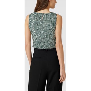 Bluzka Lace & Beads z okrągłym dekoltem w stylu casual