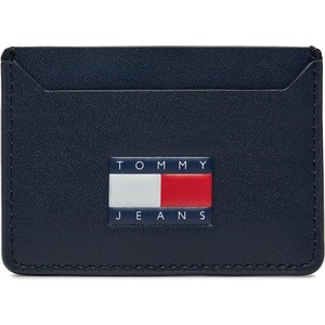 Etui na karty kredytowe Tommy Jeans Tjm Heritage Leather Cc Holder AM0AM12085 Dark Night Navy C1G