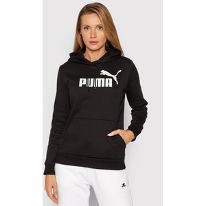 Czarna bluza Puma w młodzieżowym stylu krótka