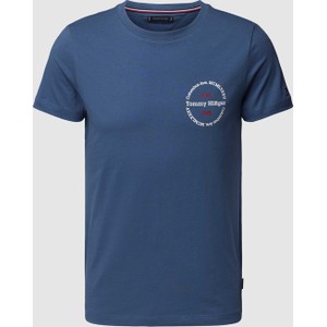 T-shirt Tommy Hilfiger w młodzieżowym stylu z nadrukiem