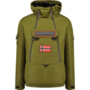 Zielona kurtka Geographical Norway w sportowym stylu krótka