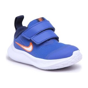 Niebieskie buty sportowe dziecięce Nike na rzepy