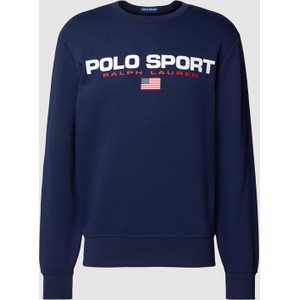 Bluza Polo Sport w młodzieżowym stylu z nadrukiem