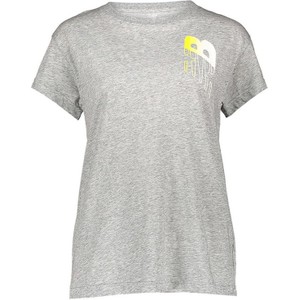 T-shirt New Balance z bawełny w sportowym stylu z krótkim rękawem