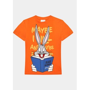 Pomarańczowa koszulka dziecięca MODIVO dla chłopców