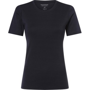 Czarny t-shirt brookshire z krótkim rękawem z dżerseju z okrągłym dekoltem