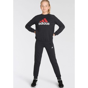 Czarny dres dziecięcy Adidas z bawełny