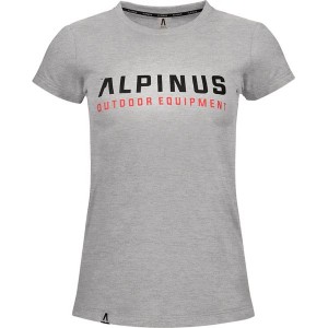 T-shirt Alpinus z bawełny z krótkim rękawem z okrągłym dekoltem