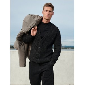 Czarny sweter Sinsay w stylu casual ze stójką