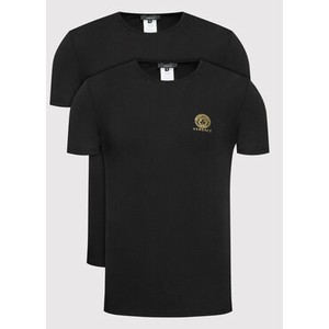 Czarny t-shirt Versace