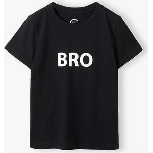 Czarna koszulka dziecięca Family Concept By 5.10.15. dla chłopców z jeansu
