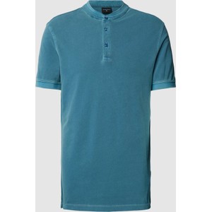 Niebieski t-shirt Strellson z bawełny z krótkim rękawem