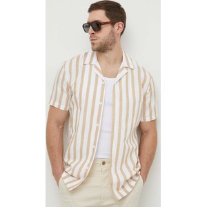 Koszula answear.com z krótkim rękawem w stylu casual z klasycznym kołnierzykiem