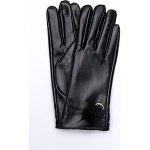 Czarne rękawiczki Monnari