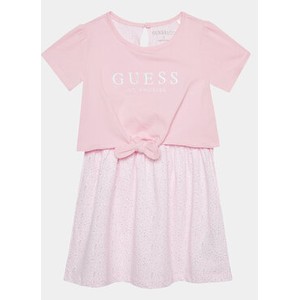 Różowa sukienka dziewczęca Guess