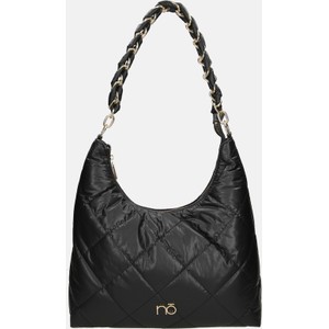 Czarna torebka NOBO w stylu glamour na ramię matowa