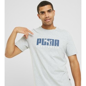Miętowy t-shirt Puma z krótkim rękawem