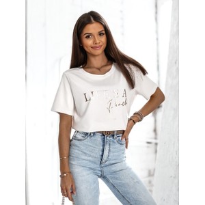 T-shirt Lisa Mayo z krótkim rękawem w młodzieżowym stylu