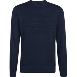 Granatowy sweter Armani Exchange w stylu casual