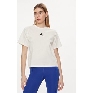 T-shirt Adidas z krótkim rękawem z okrągłym dekoltem w sportowym stylu