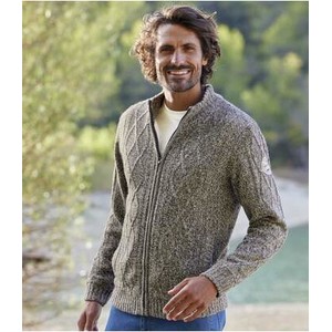 Sweter Atlas For Men ze stójką w stylu casual