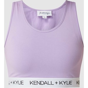 Fioletowy top Kendall & Kylie z bawełny