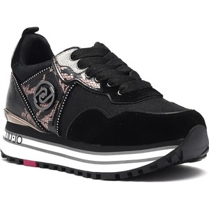 Czarne buty sportowe Liu-Jo na platformie