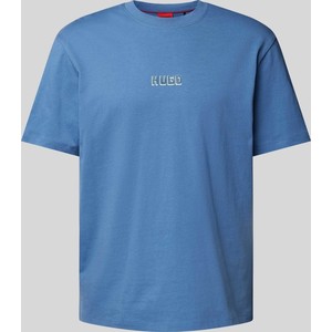 T-shirt Hugo Boss w stylu casual z nadrukiem z krótkim rękawem