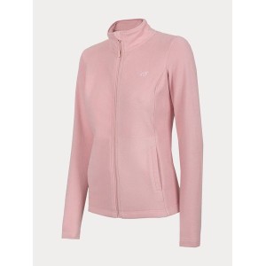 Różowa bluza 4F w sportowym stylu z polaru