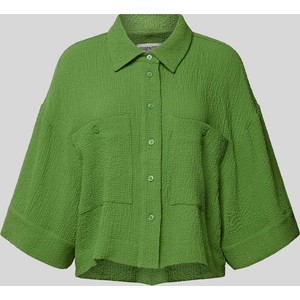 Zielona koszula Essentiel z kołnierzykiem
