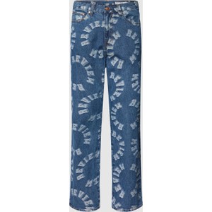 Niebieskie jeansy Review z bawełny