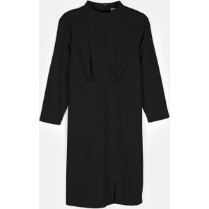 Czarna sukienka Gate z długim rękawem w stylu casual ołówkowa